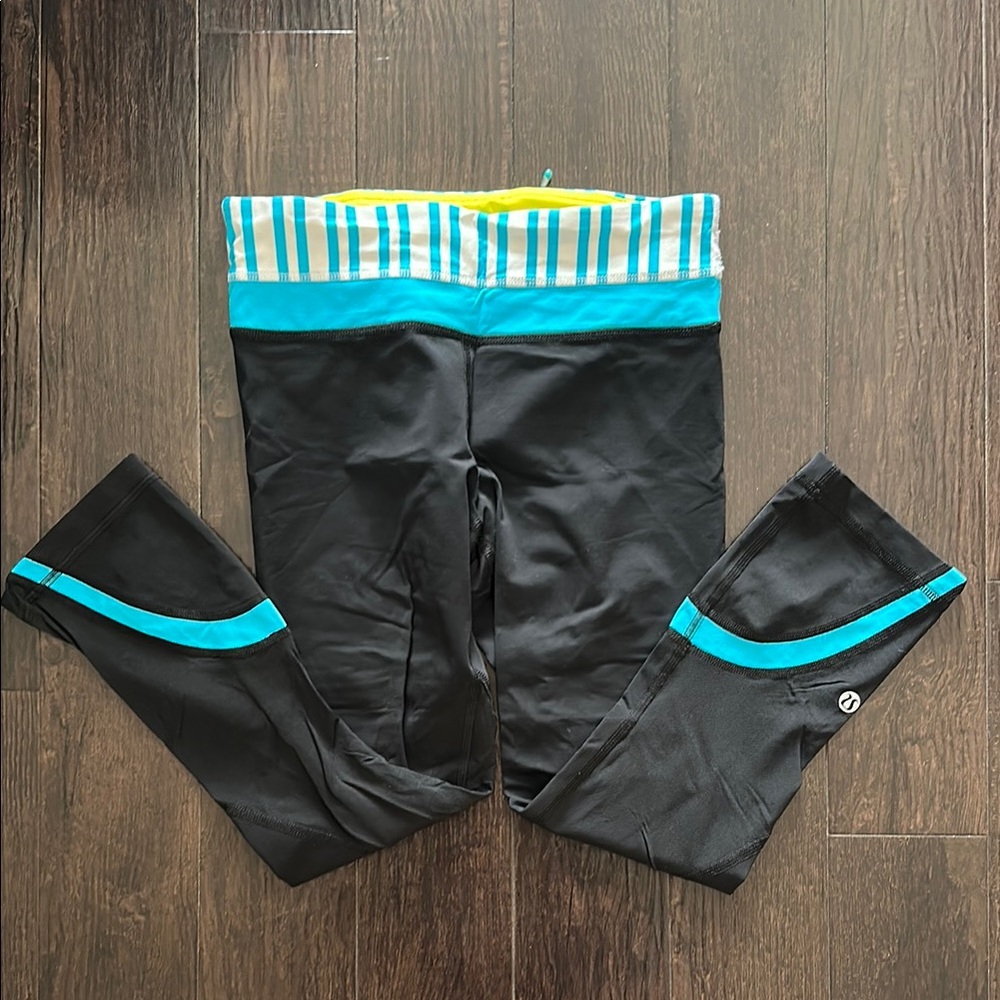 Lululemon Black and Blue Leggings